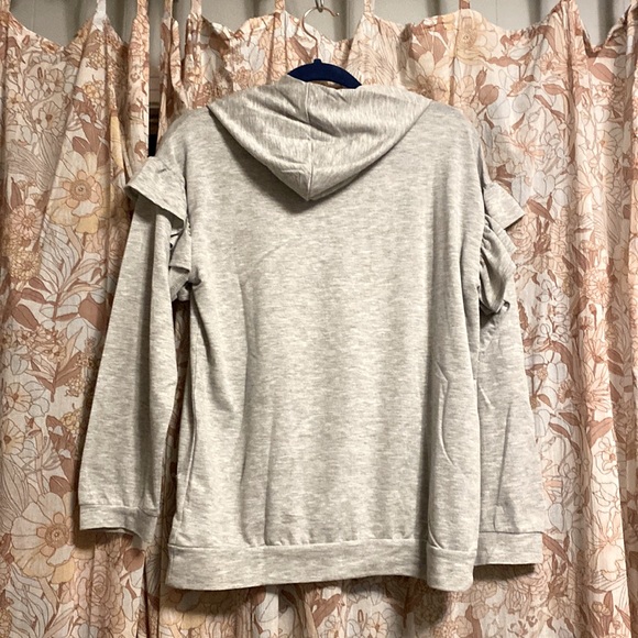 Ruffle Hooded Top - Picture 2 of 2